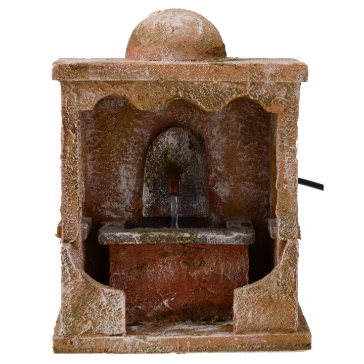 Fontana Palestinese funzionante per presepe cm 14,5x14,5x19 h.