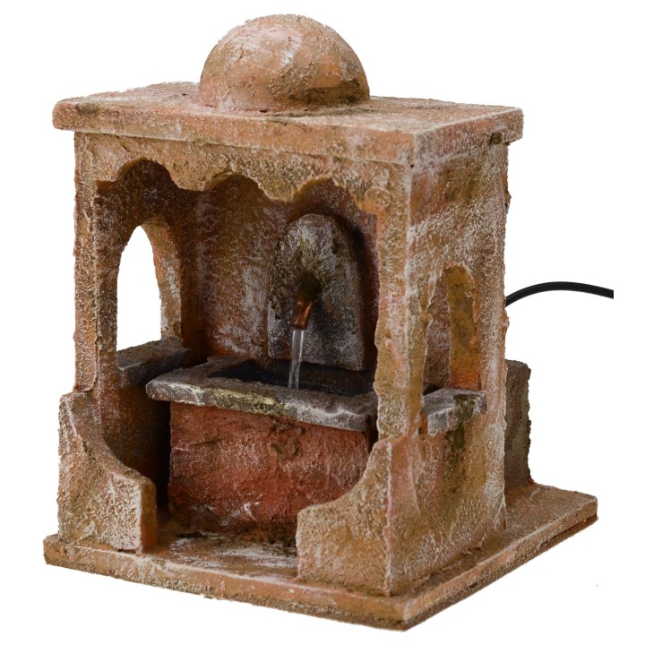Fontana Palestinese funzionante per presepe cm 14,5x14,5x19 h.