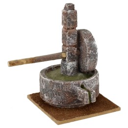 Macina in pietra per presepe cm 10x9x14 h. 
