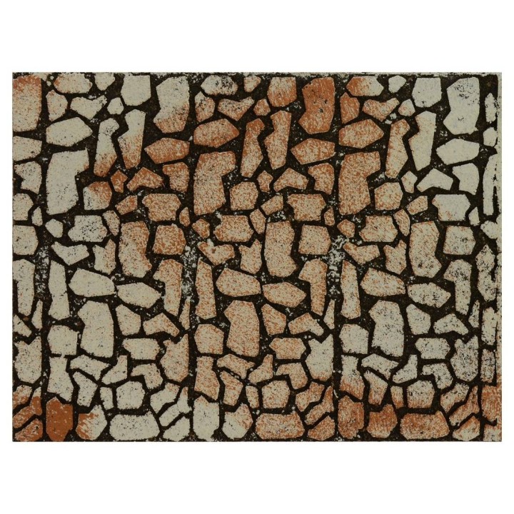 Pannello colorato in sughero a pietre grandi cm 33x25x1