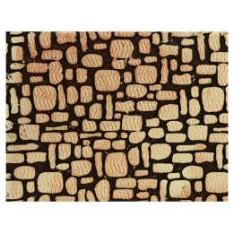 Pannello colorato in sughero a pietre sfalsate cm 33x25x1