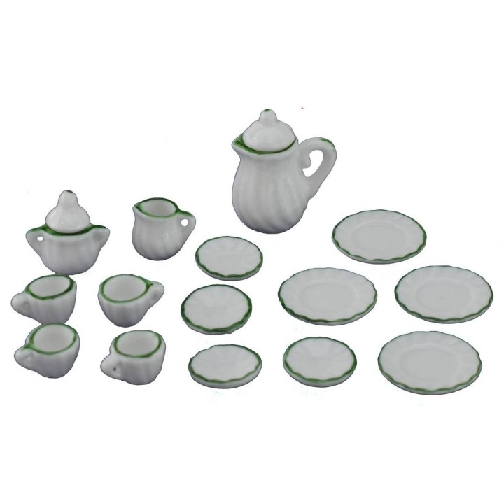 Set da tè e da caffè in porcellana 15 pezzi