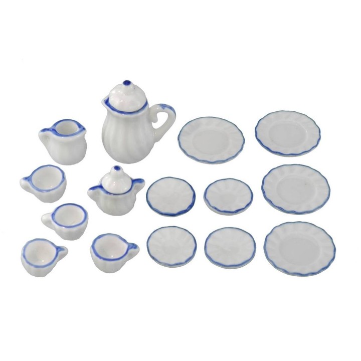 Set da tè e da caffè in porcellana 15 pezzi
