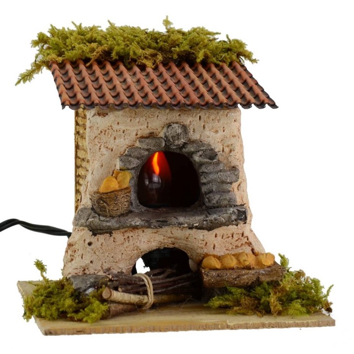 Forno per pane con luce funzionante cm 15x15x14 h.