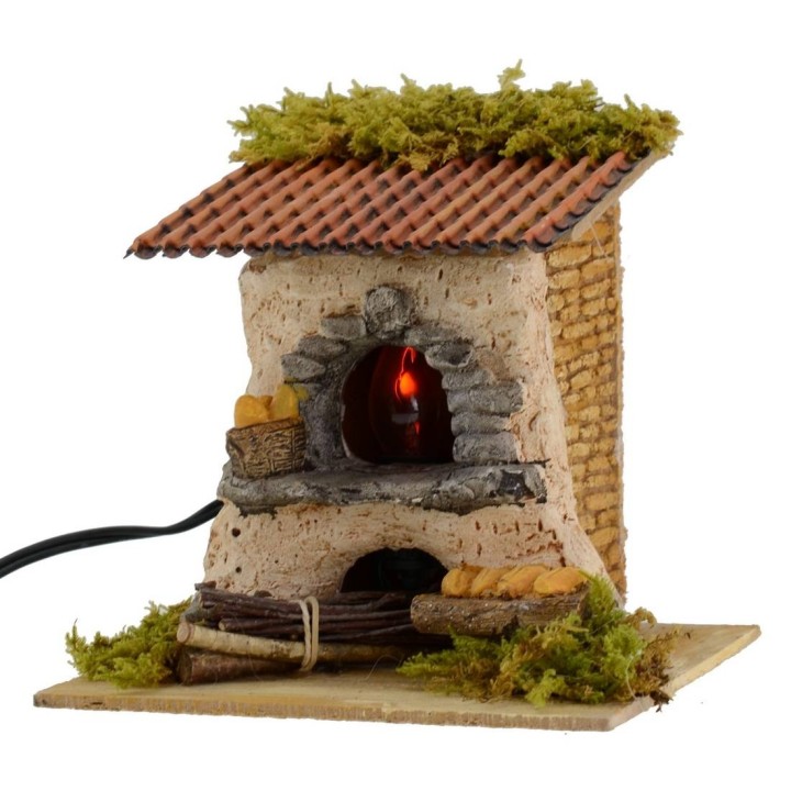 Forno per pane con luce funzionante cm 15x15x14 h.