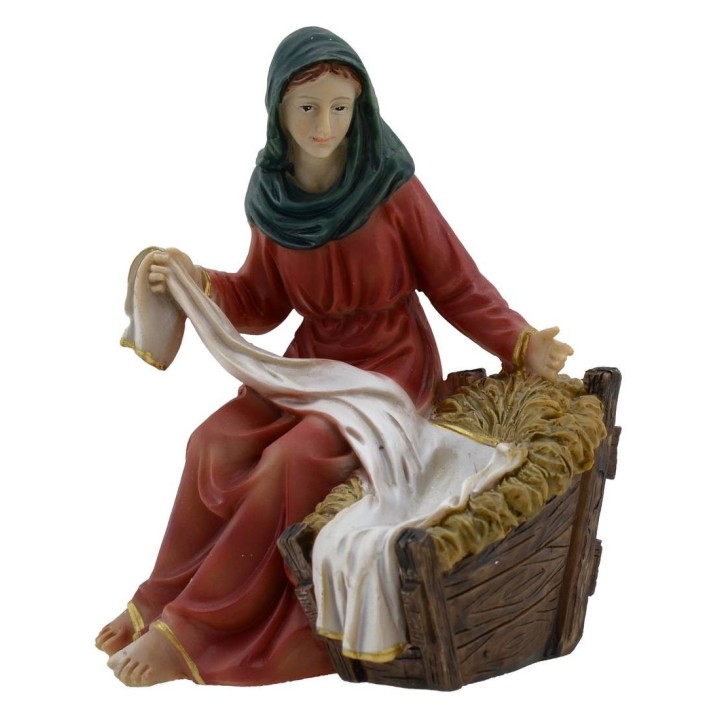 Natividad de resina de 15 cm belén