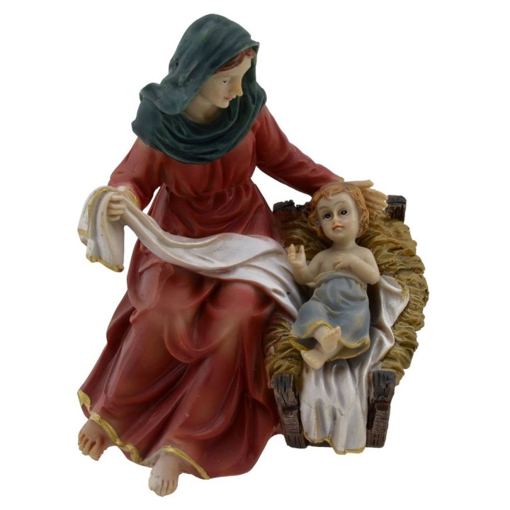Natividad de resina de 15 cm belén