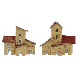 Set 2 casette per presepe cm 7x3x8 h