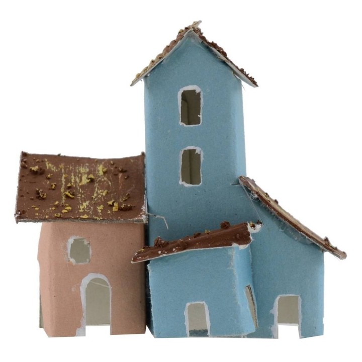 Set 2 casette colorate per presepe cm 7x3,5x6,5 h