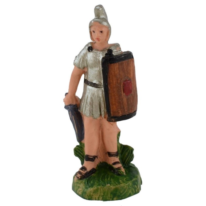 Soldato romano con scudo 4 cm in pvc