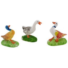 Set 3 oche in pvc colorate cm 3 per statue 10 cm