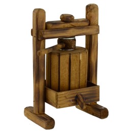 Torchio artigianale in legno 7,8x6,8x12,5 h