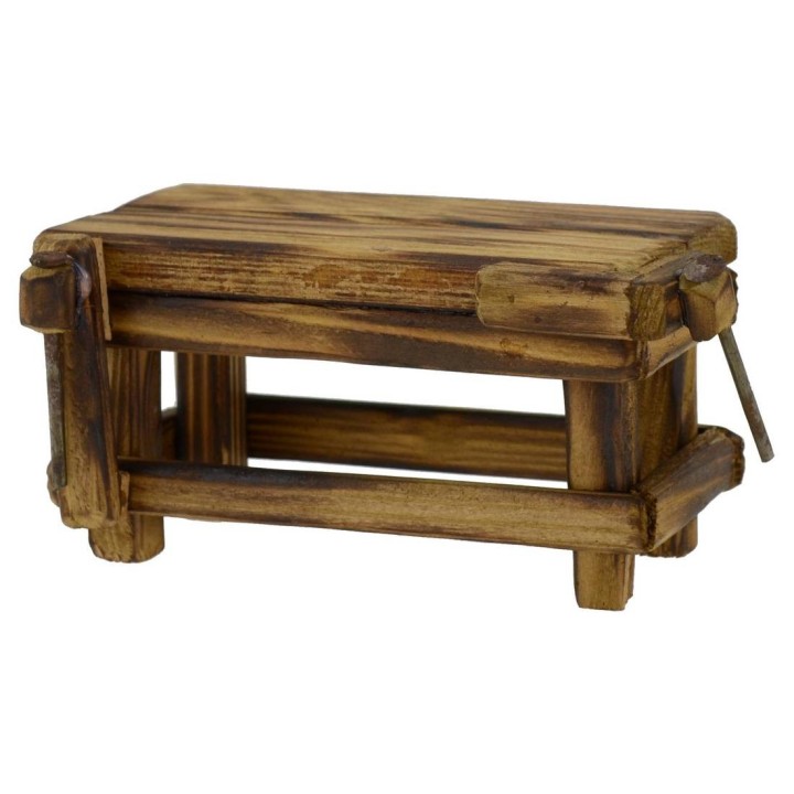 Mesa de madera para artesano cm 10x6x5,5 h