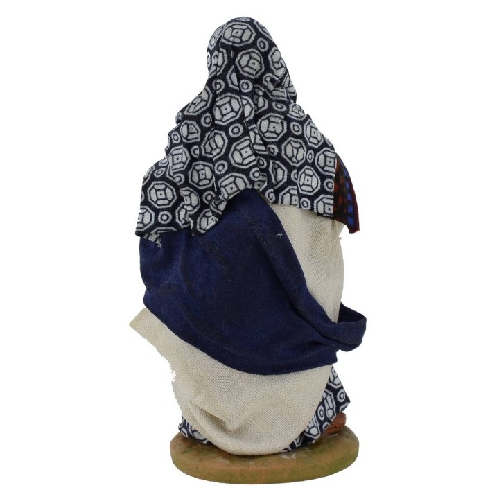 Woman with fruit basket 12 cm