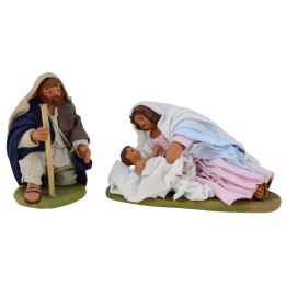 Nativity with Reclining Madonna and Child series 10 cm