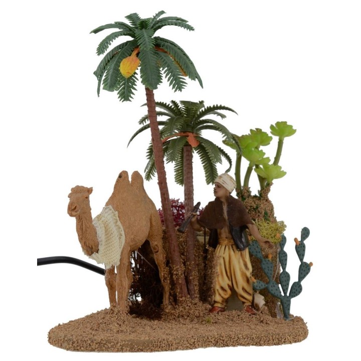 Arabic with camel with double movement series 10 cm Landi