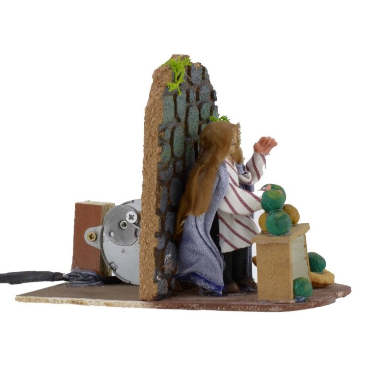Vendedor de melones serie 8 cm en movimiento