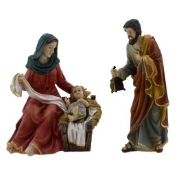 Natividad de resina de 15 cm belén