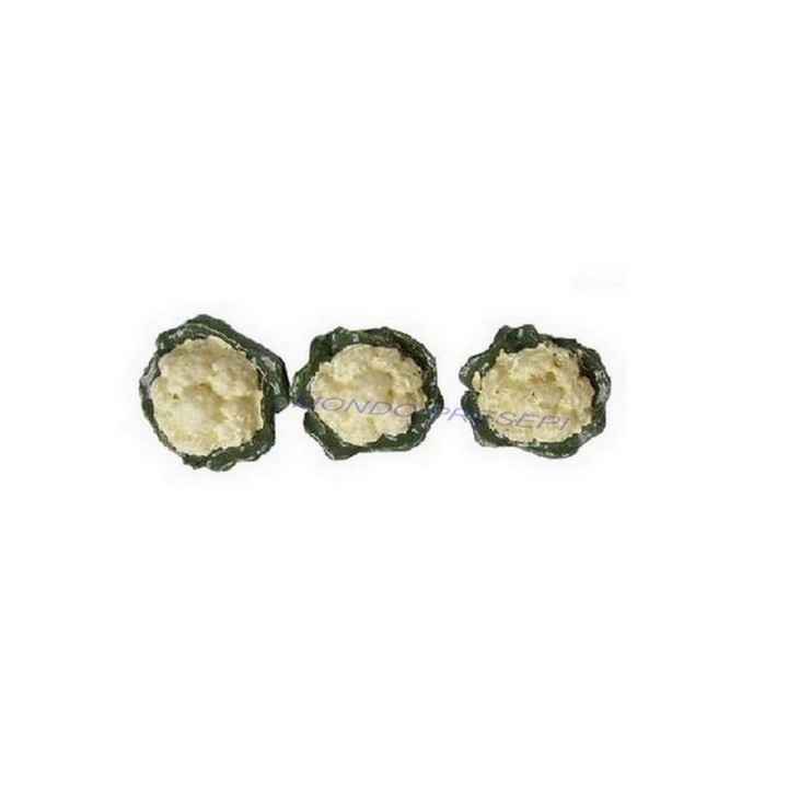 Set 3 cavolfiori 1,7 cm minuterie presepe
