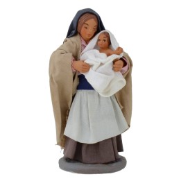 Mamá con niño 12 cm Lux