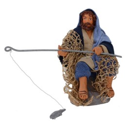 Pescador sentado serie 12 cm Lux
