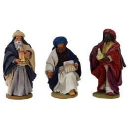 Set of 3 Wise Men 12 cm Lux with fabric clothes