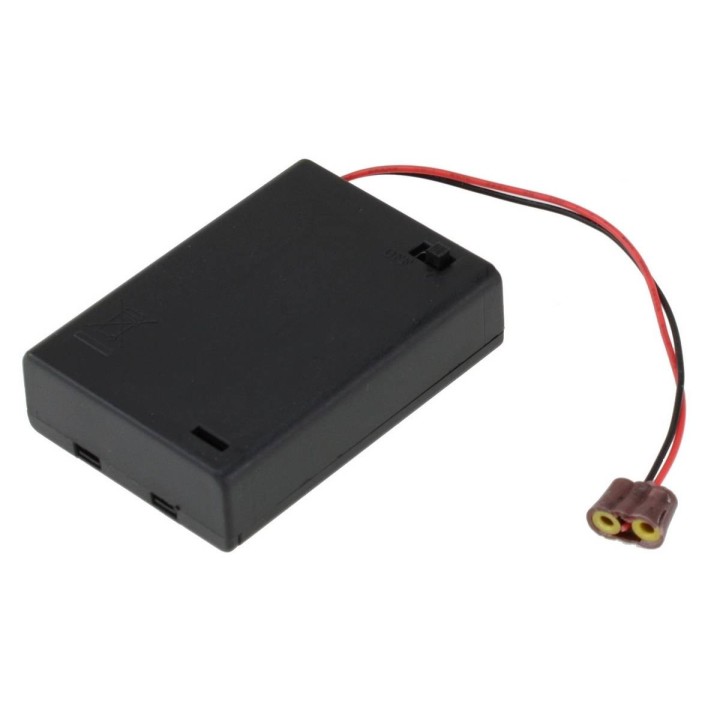 Porta batterie con interruttore e presa 3XAA stilo