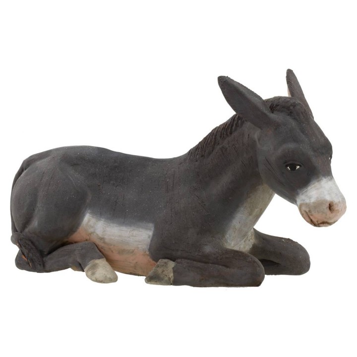 Set bue e asino seduti per statue 30 cm