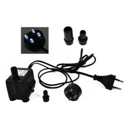 Pompa con luci led 400 l/h 80 cm 220V. 