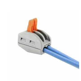 Connettore rapido 2 poli morsetto