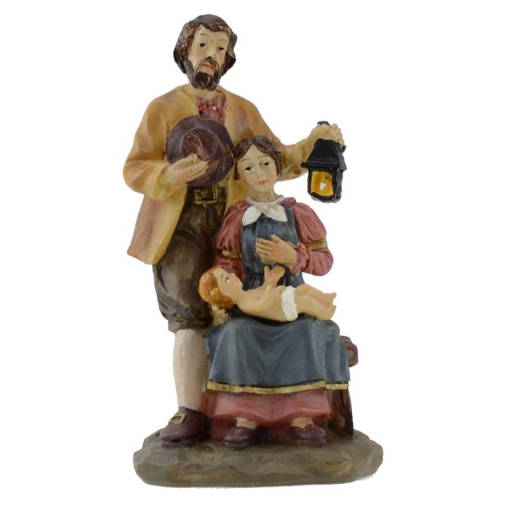 Famiglia con neonato 10 cm