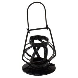 Lanterna nera in metallo per statue 30 cm
