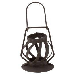 Linterna de metal envejecido para estatuas 30 cm