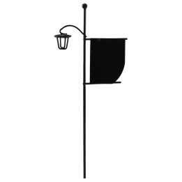 Black street lamppost with teaches cm 17.5 h