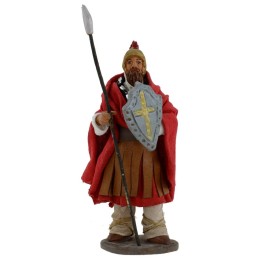 Soldado con escudo y lanza 12 cm