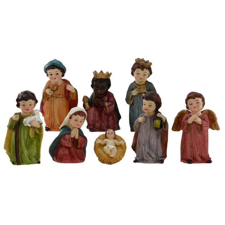 Set Nativity 11 cm 8 subject line children