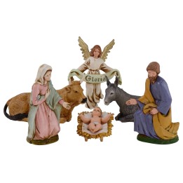 Nativity 6 subjects series 12 cm Landi Moranduzzo