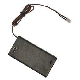 Led a luce bianca calda con portapile per presepi