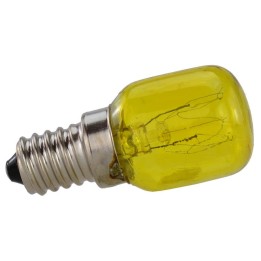 Lámpara amarilla 15W E14 220V.