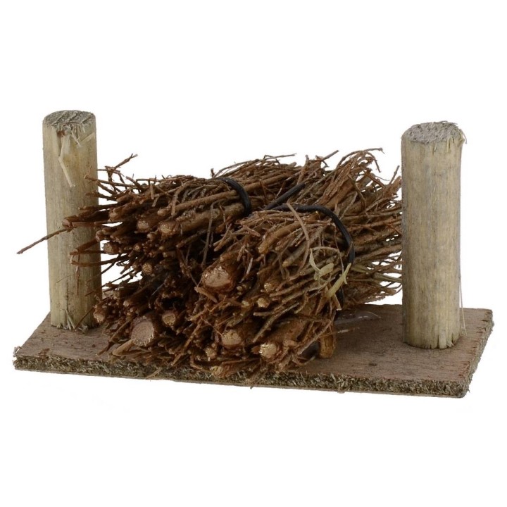 Stacked bundles of wood 8.5x6.5x4.5 h.