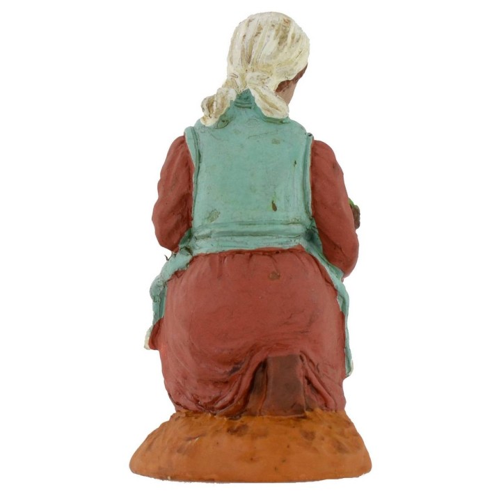 Donna in ginocchio con cesto serie 10 cm Oliver