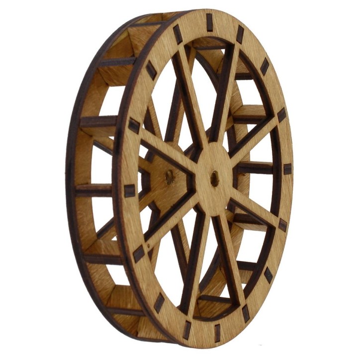 Rueda de molino de agua de madera ø 12 cm