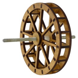 Ruota mulino ad acqua in legno ø 12 cm