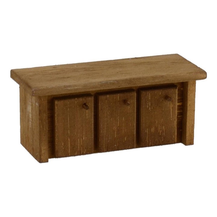 Mobile con ante in legno doppia funzione cm 12x4x4 h