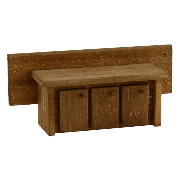 Mobile con ante in legno doppia funzione cm 12x4x4 h