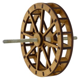 Ruota mulino ad acqua in legno ø 24 cm