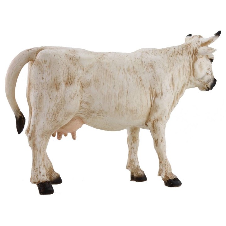 Cow for white presepe for statues cm 30