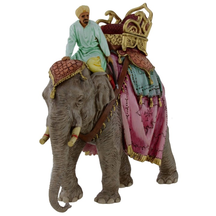 Conducente su elefante serie cm 13 Landi Moranduzzo