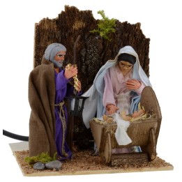 Natività 3 soggetti 10 cm in movimento