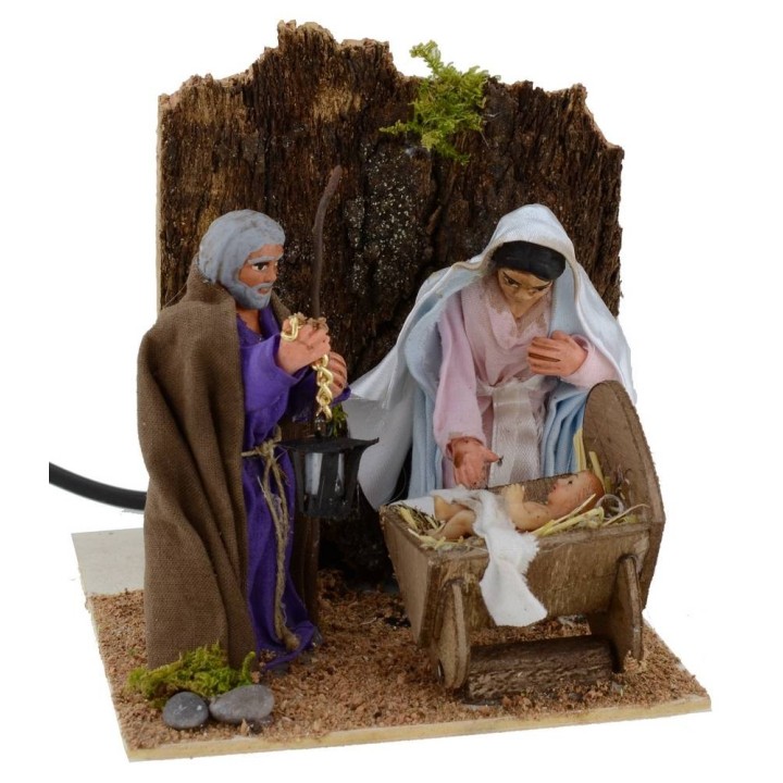 Natividad 3 figuras 10 cm en movimiento